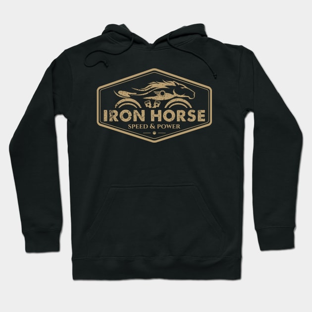 Iron Horse Gold Hoodie by michony